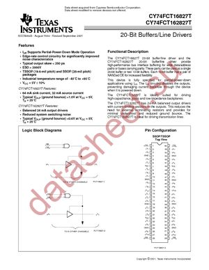 74FCT162827CTPACT datasheet  